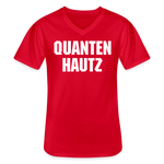 Quanten Hautz -T-Shirt mit V-Ausschnitt - Rot