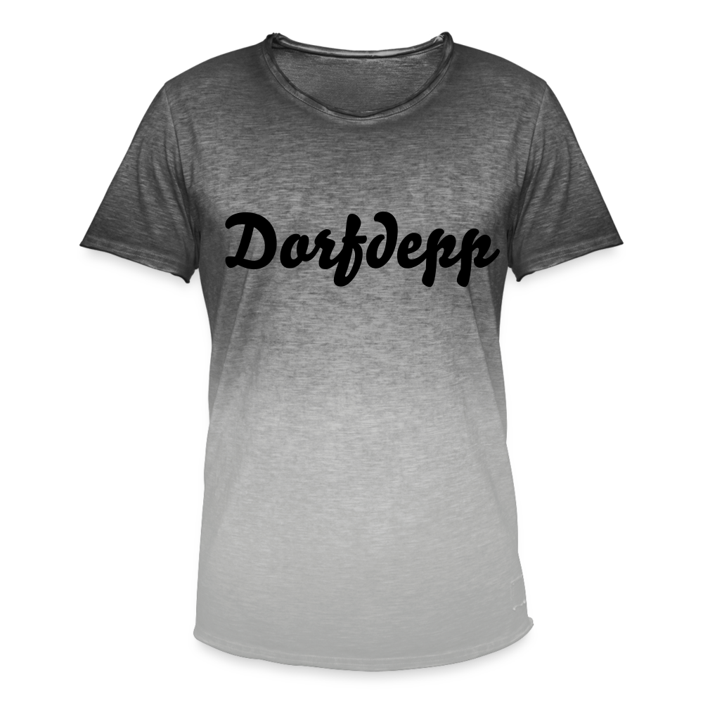 Dorfdepp Männer T-Shirt mit Farbverlauf - Dip Dye Grau