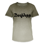 Dorfdepp Männer T-Shirt mit Farbverlauf - Dip Dye Khaki