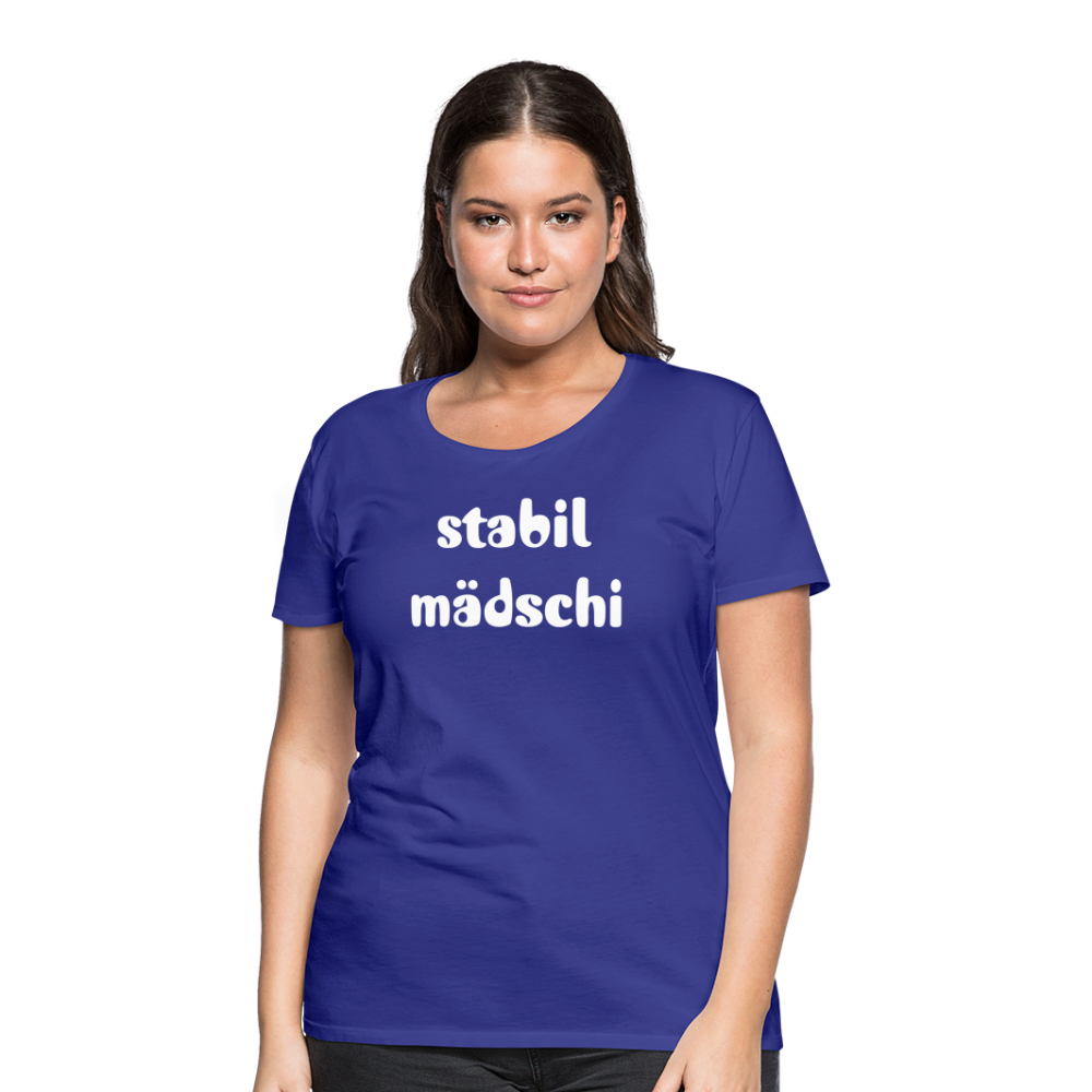 Stabil Mädschi Frauen Premium T-Shirt - Königsblau