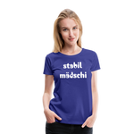 Stabil Mädschi Frauen Premium T-Shirt - Königsblau