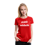 Stabil Mädschi Frauen Premium T-Shirt - Rot