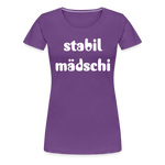 Stabil Mädschi Frauen Premium T-Shirt - Lila