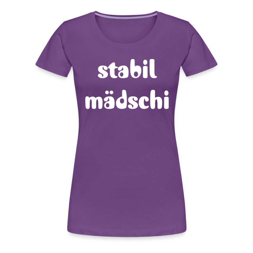 Stabil Mädschi Frauen Premium T-Shirt - Lila
