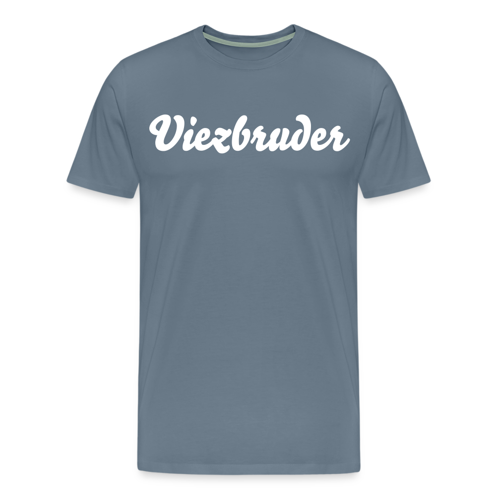 Viezbruder Männer Premium T-Shirt - Blaugrau