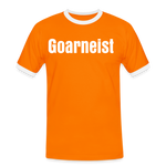 Goarneist Männer Kontrast-T-Shirt - Orange/Weiß
