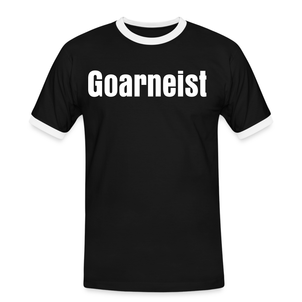 Goarneist Männer Kontrast-T-Shirt - Schwarz/Weiß