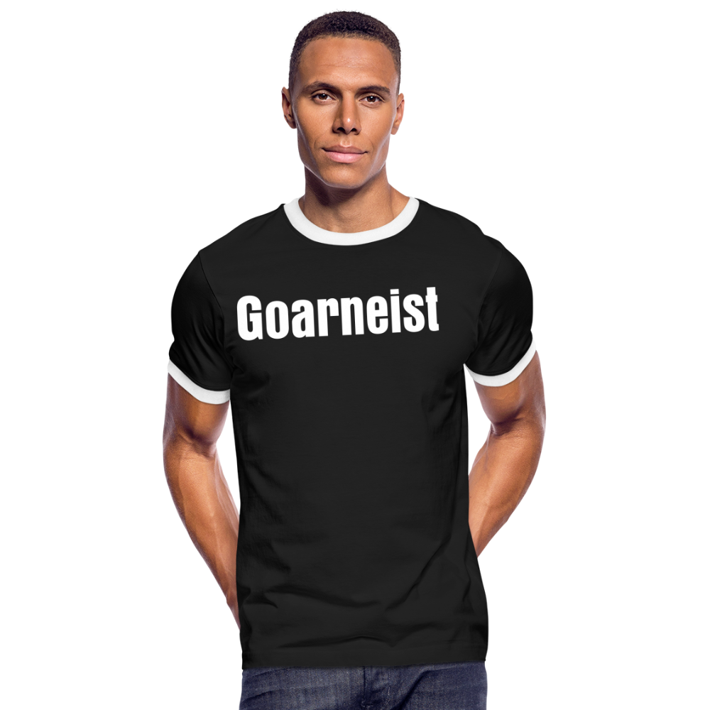 Goarneist Männer Kontrast-T-Shirt - Schwarz/Weiß