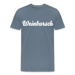 Weinbursch Männer Premium T-Shirt - Blaugrau