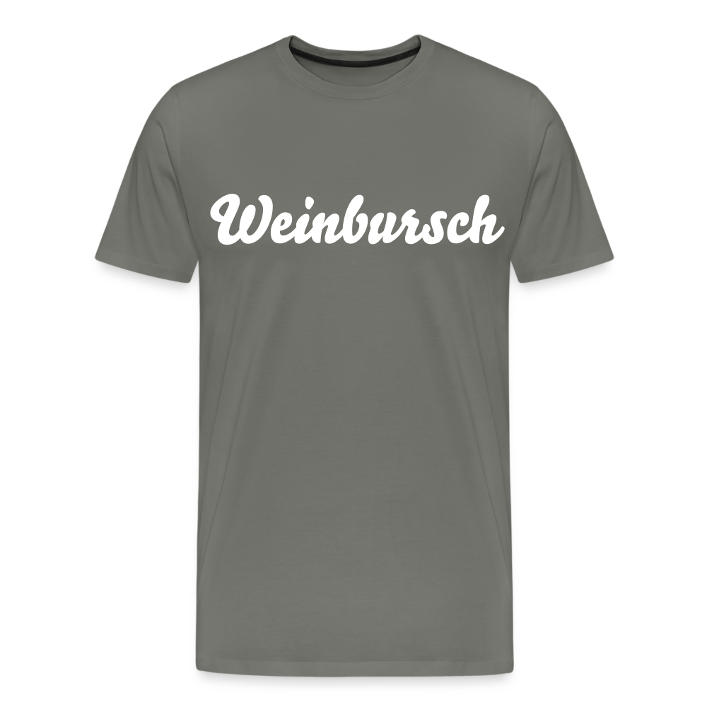Weinbursch Männer Premium T-Shirt - Asphalt