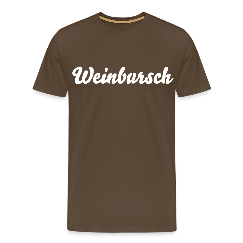 Weinbursch Männer Premium T-Shirt - Edelbraun