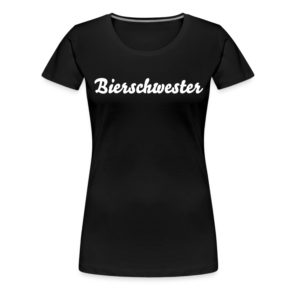Bierschwester Frauen Premium T-Shirt - Schwarz