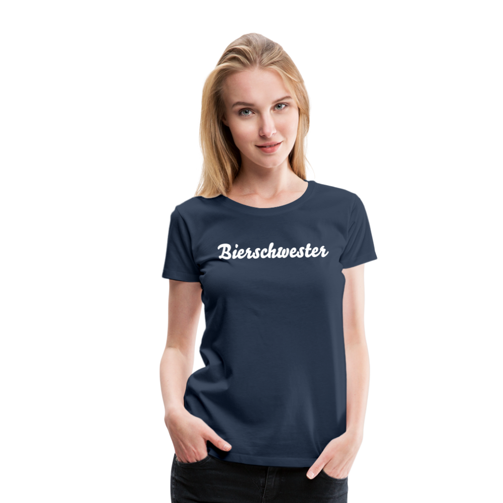 Bierschwester Frauen Premium T-Shirt - Navy