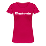 Bierschwester Frauen Premium T-Shirt - dunkles Pink