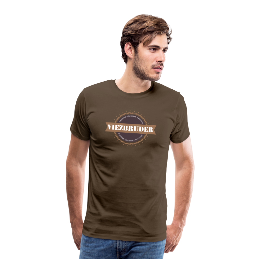 Viezbruder Männer Premium T-Shirt - Edelbraun