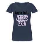 Layla Frauen Premium T-Shirt - Navy