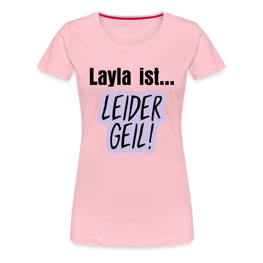 Layla Frauen Premium T-Shirt - Hellrosa