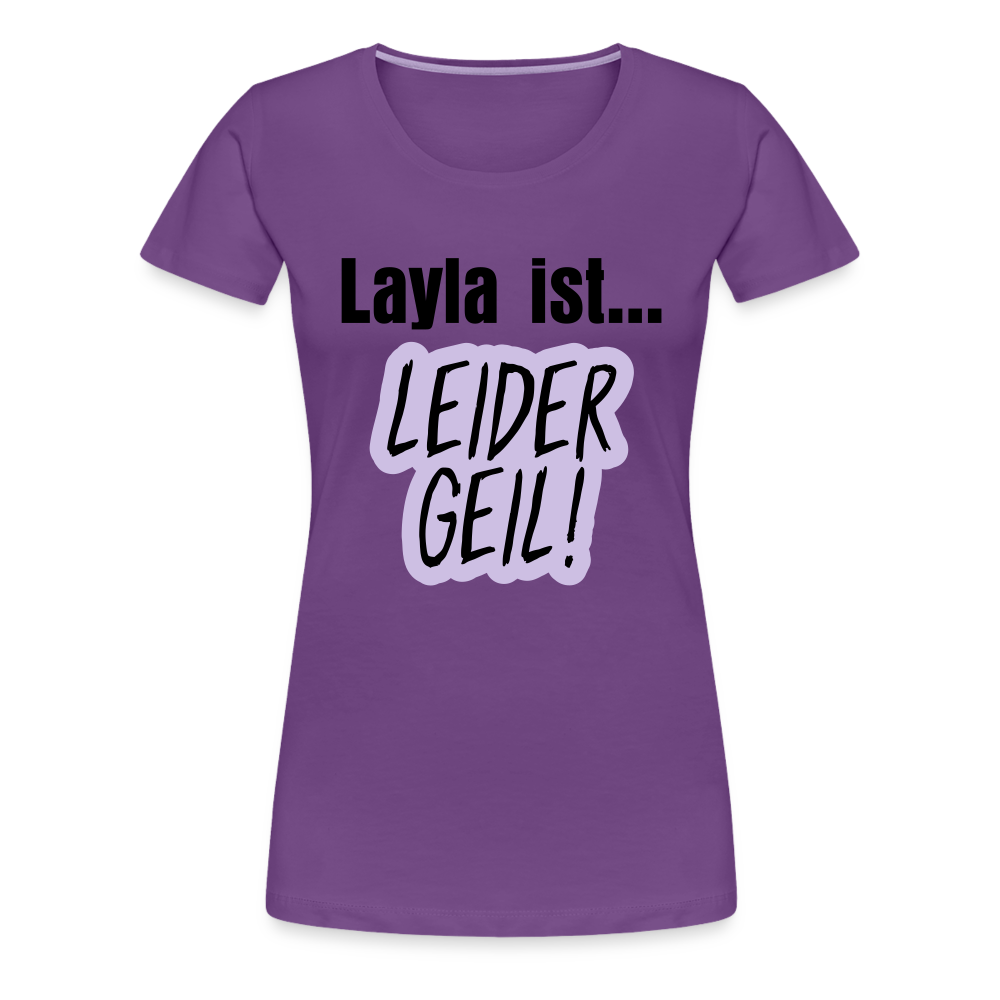 Layla Frauen Premium T-Shirt - Lila