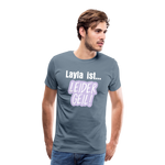Layla Männer Premium T-Shirt - Blaugrau