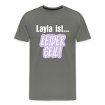 Layla Männer Premium T-Shirt - Asphalt