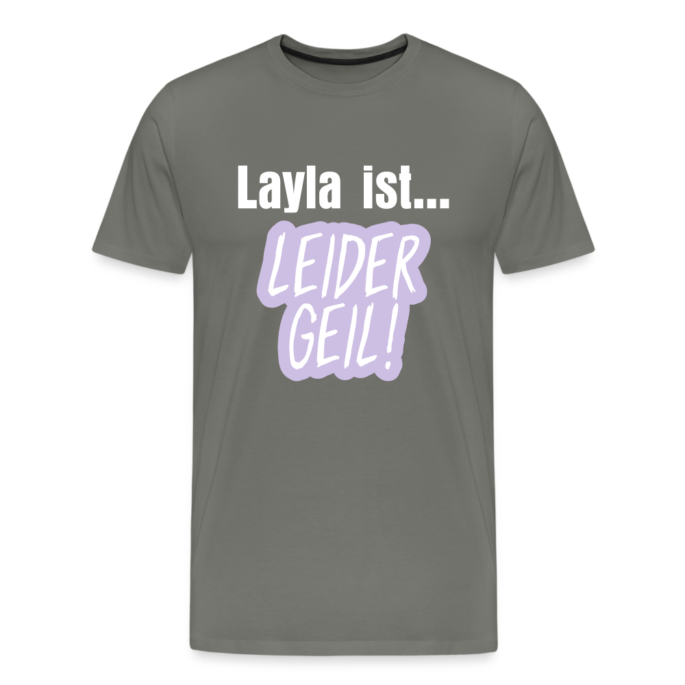 Layla Männer Premium T-Shirt - Asphalt