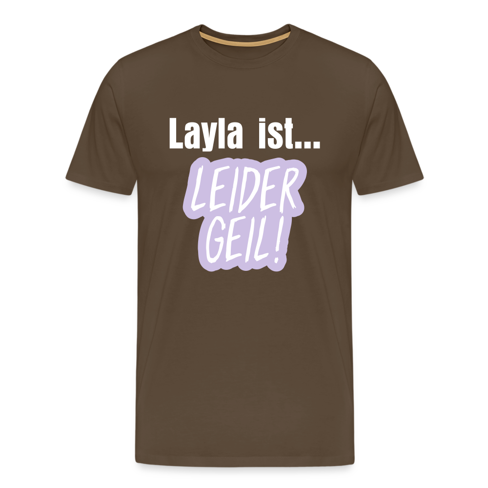Layla Männer Premium T-Shirt - Edelbraun