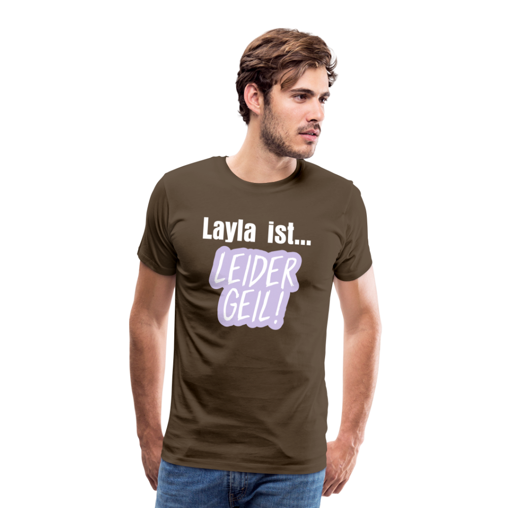 Layla Männer Premium T-Shirt - Edelbraun