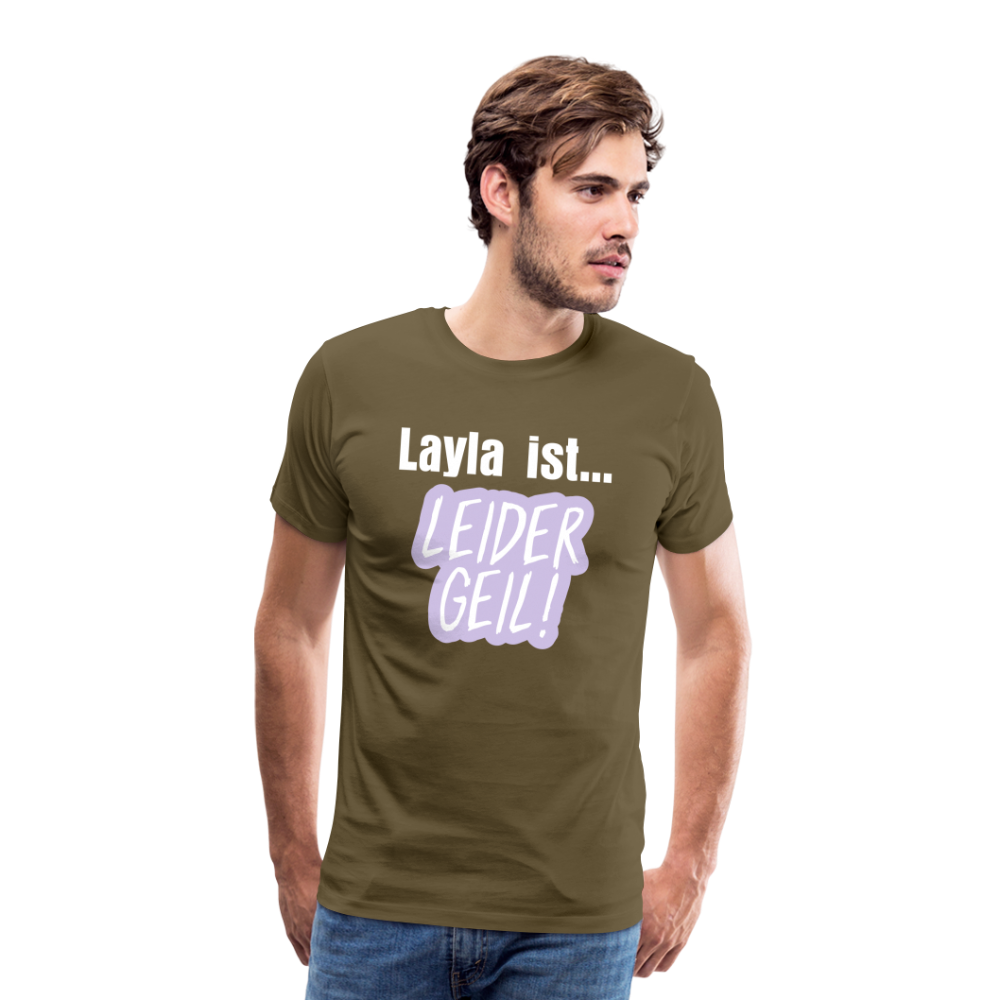 Layla Männer Premium T-Shirt - Khaki