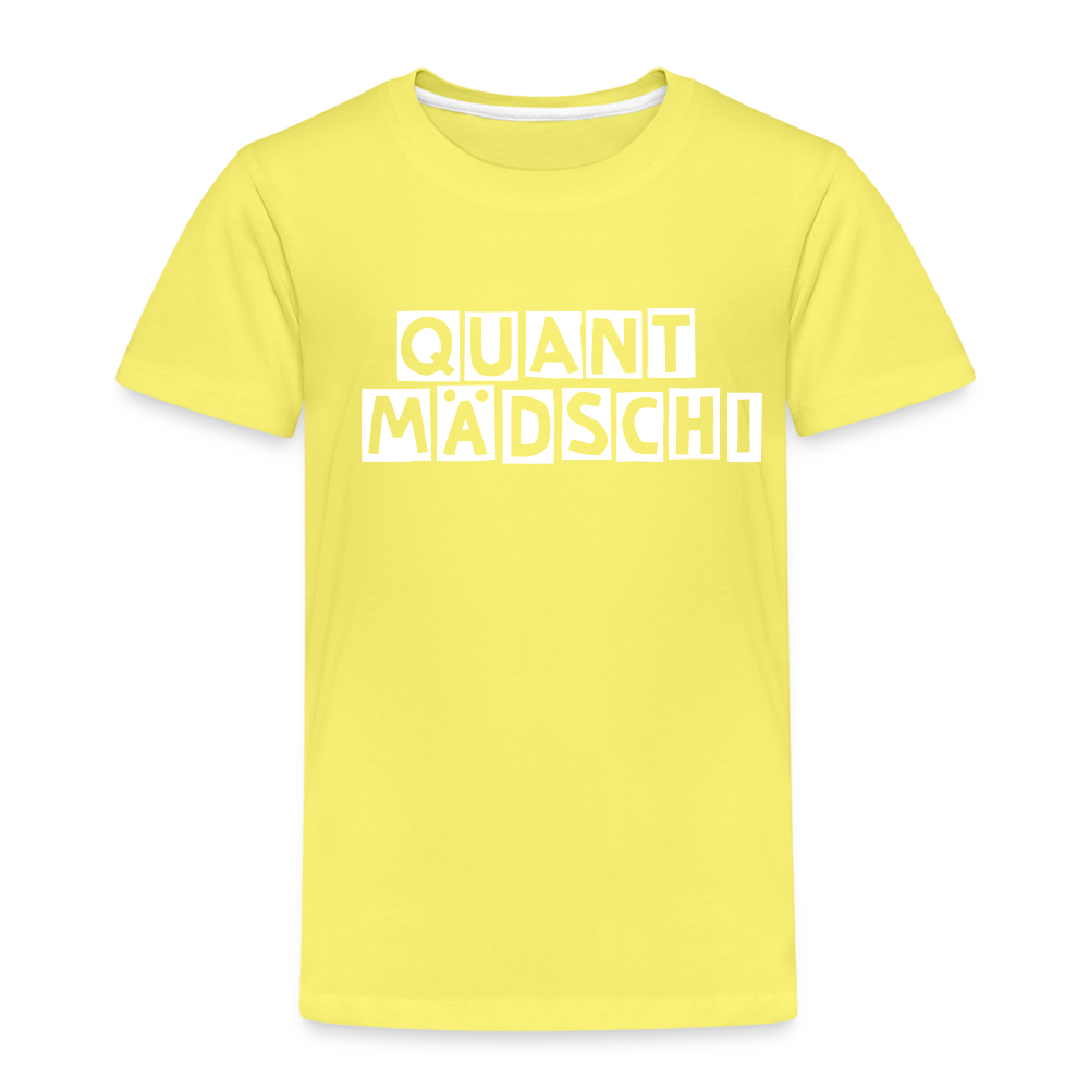 Quant Mädschi Kinder Premium T-Shirt - Gelb