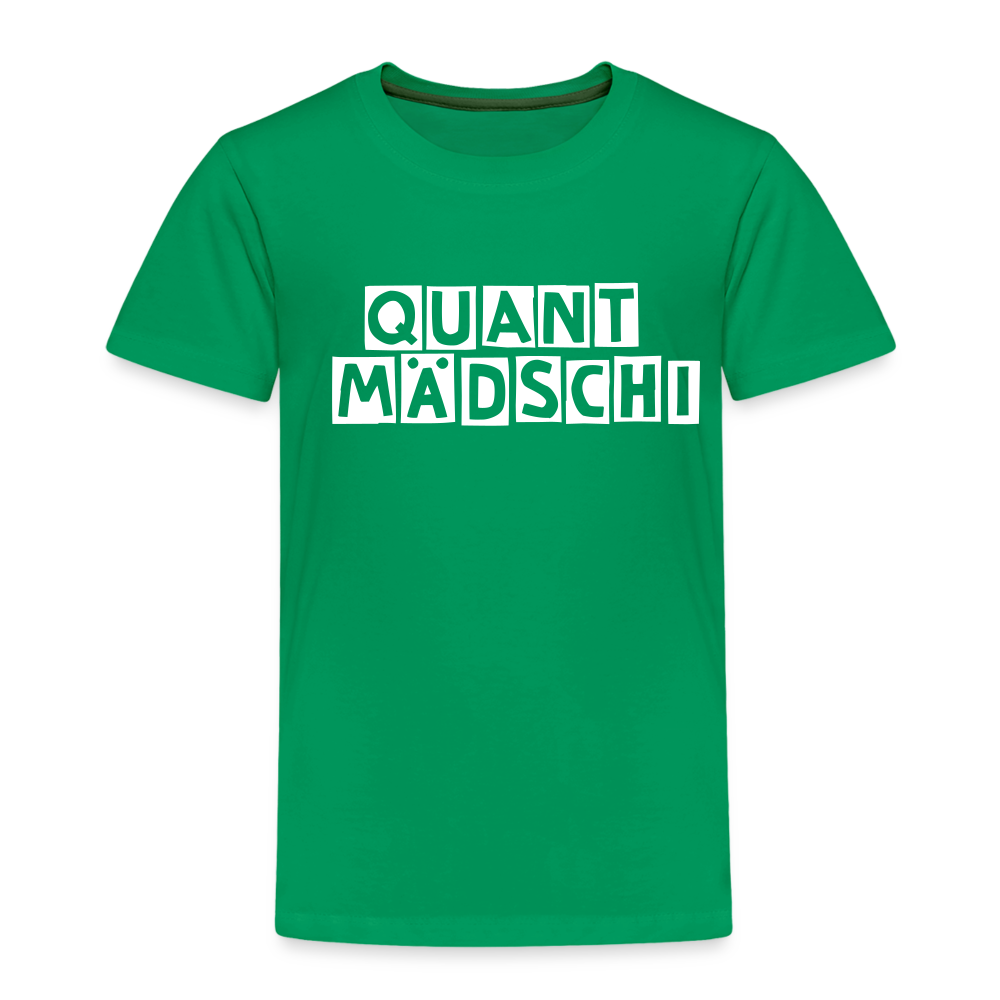 Quant Mädschi Kinder Premium T-Shirt - Kelly Green