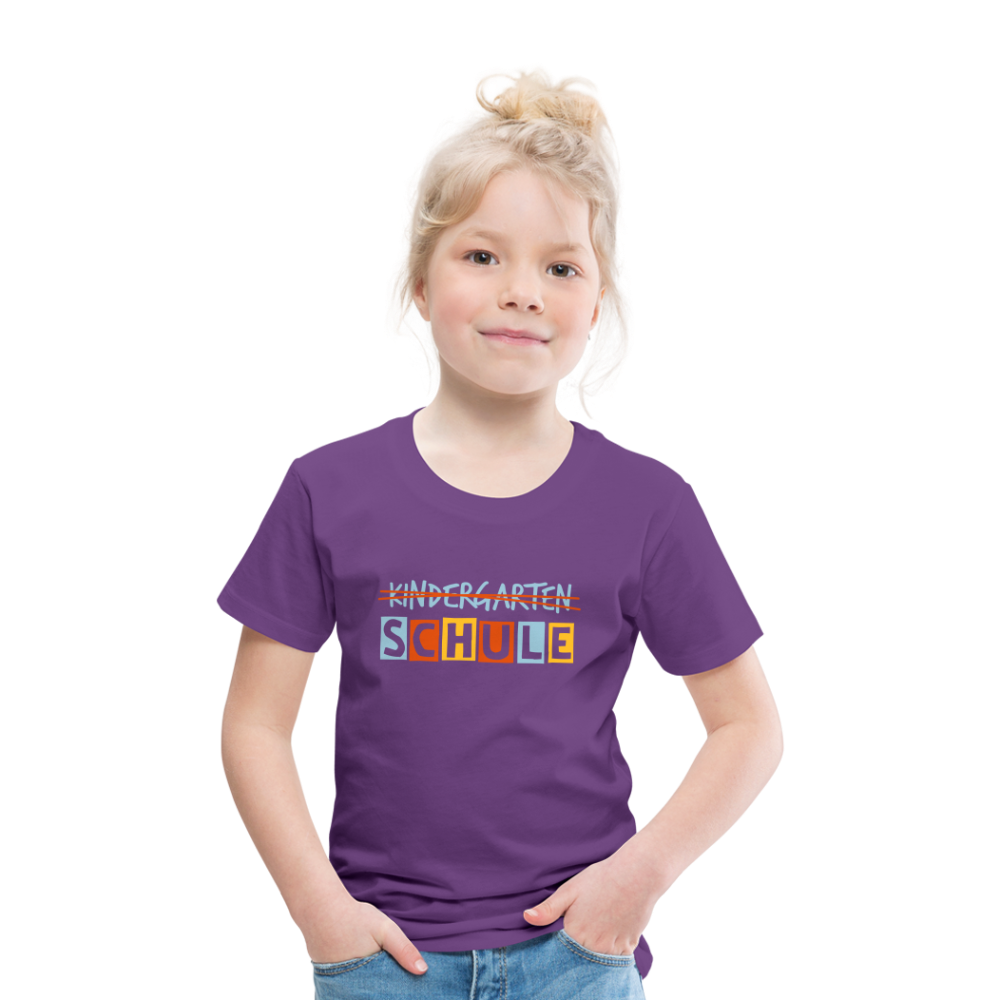 Schule Kinder Premium T-Shirt - Lila