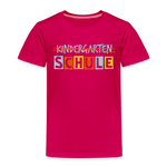 Schule Kinder Premium T-Shirt - dunkles Pink