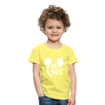 Mini Hautz Kinder Premium T-Shirt - Gelb