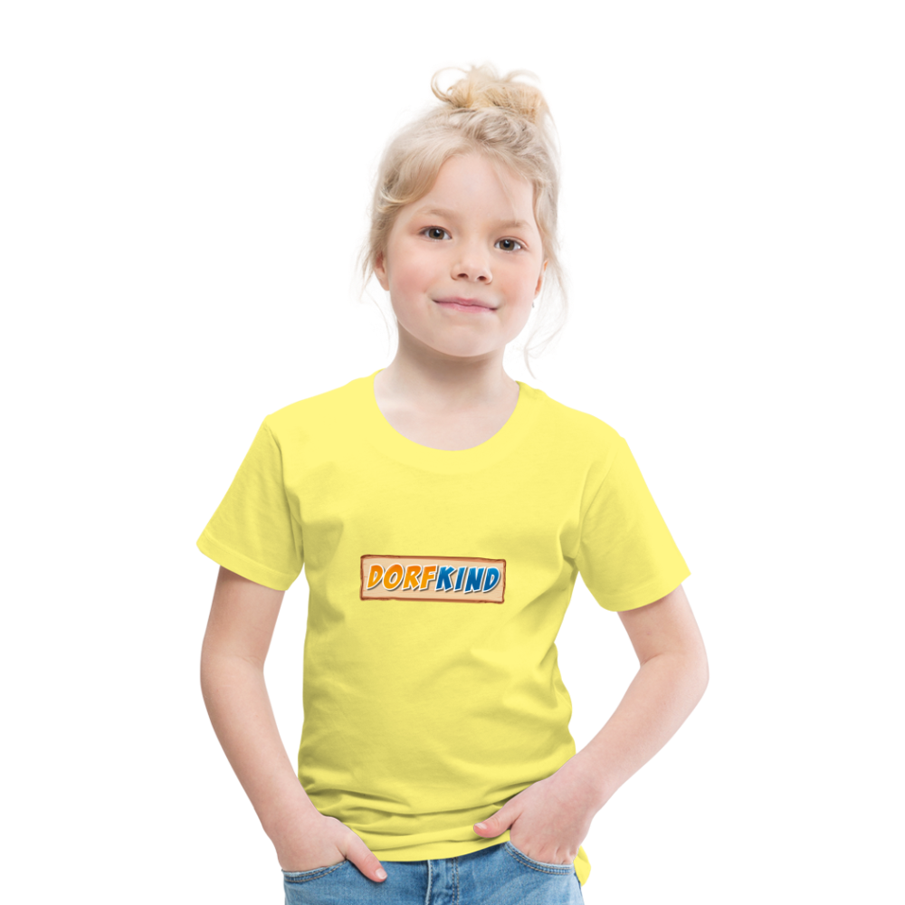 Dorfkind Kinder Premium T-Shirt - Gelb