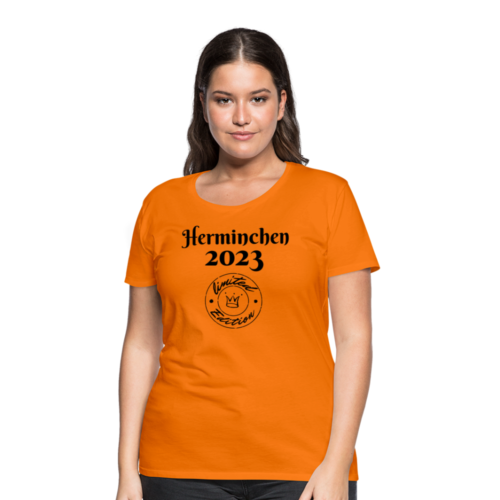 Herminchen Abschiedshirt Frauen Premium - Orange