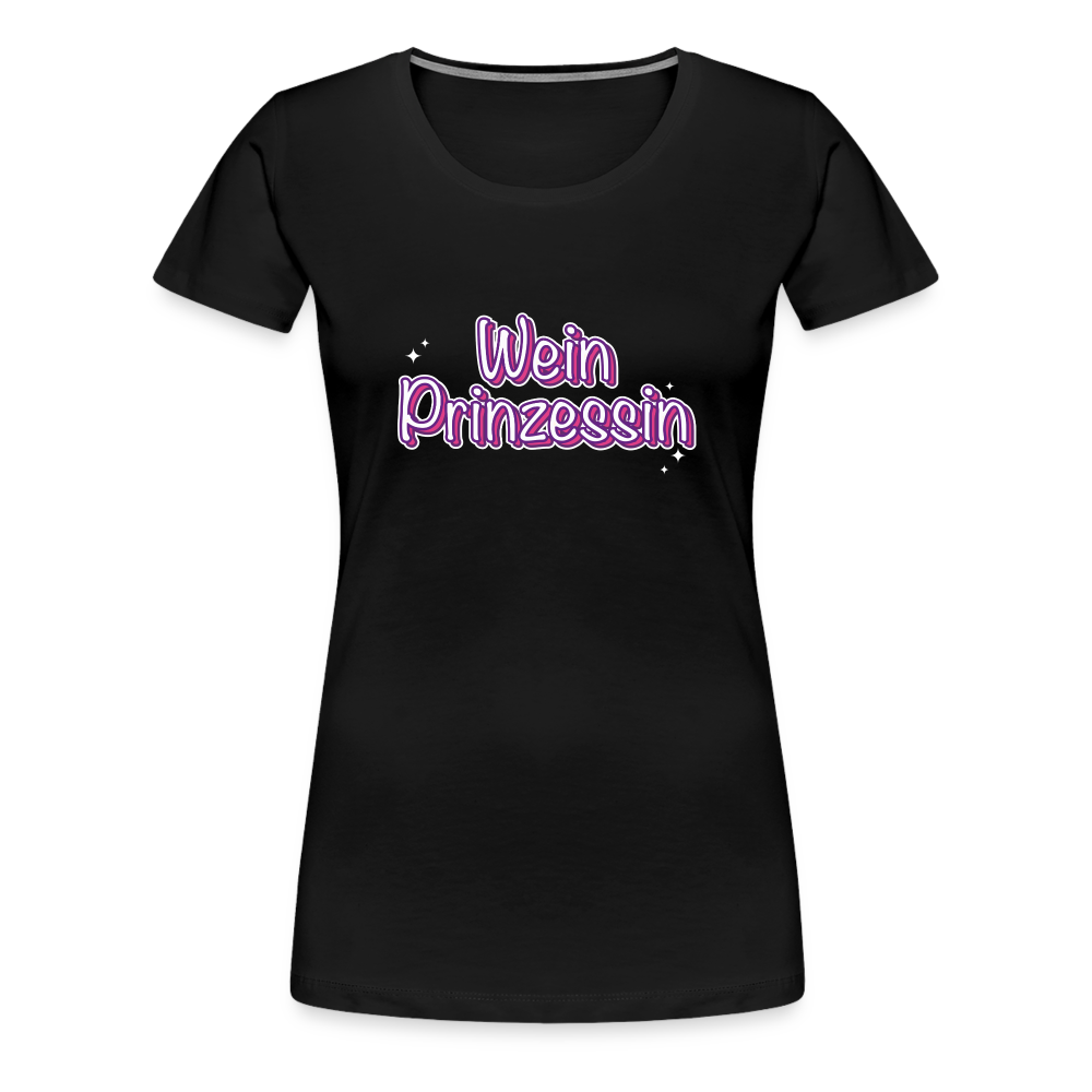 Weinprinzessin Frauen Premium T-Shirt - Schwarz