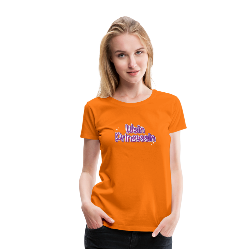 Weinprinzessin Frauen Premium T-Shirt - Orange