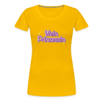 Weinprinzessin Frauen Premium T-Shirt - Sonnengelb