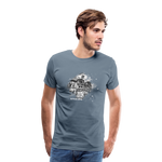Area 54 Männer Premium T-Shirt - Blaugrau