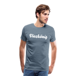Viezkönig Männer Premium T-Shirt - Blaugrau
