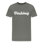 Viezkönig Männer Premium T-Shirt - Asphalt