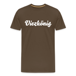 Viezkönig Männer Premium T-Shirt - Edelbraun