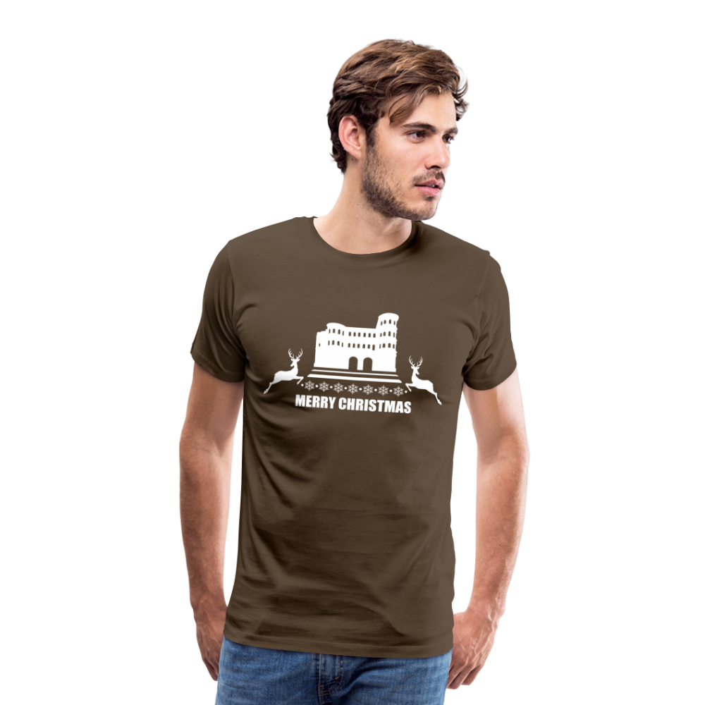 Weihnchts- Männer Premium T-Shirt - Edelbraun
