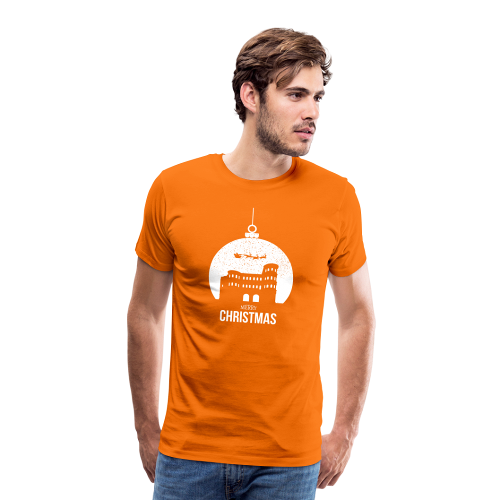 Weihnachts- Männer Premium T-Shirt - Orange