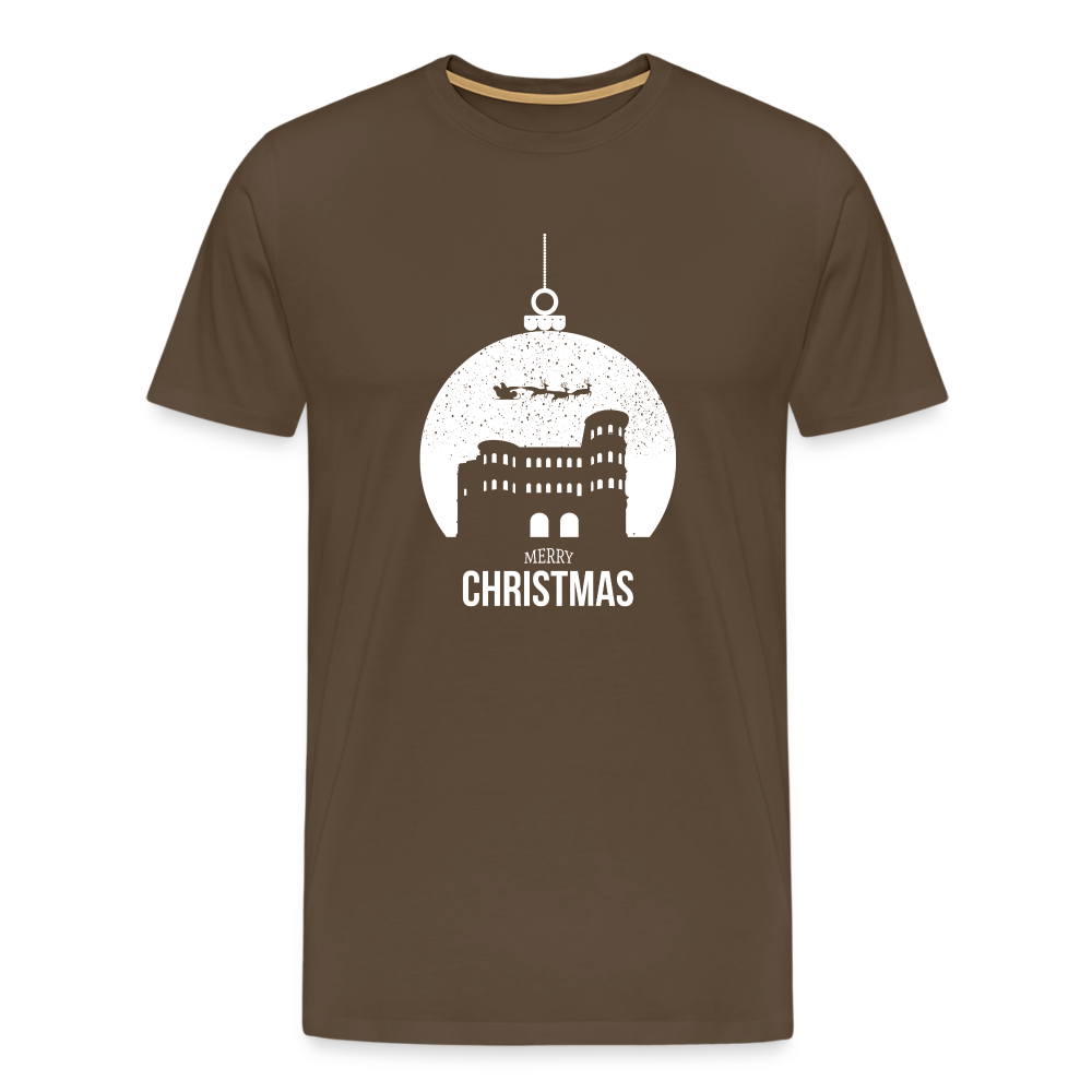 Weihnachts- Männer Premium T-Shirt - Edelbraun