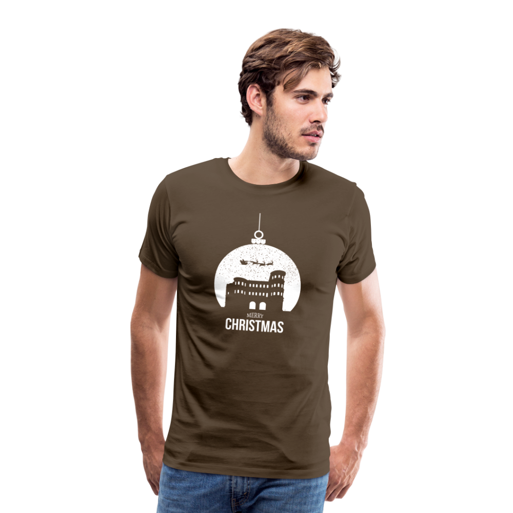 Weihnachts- Männer Premium T-Shirt - Edelbraun
