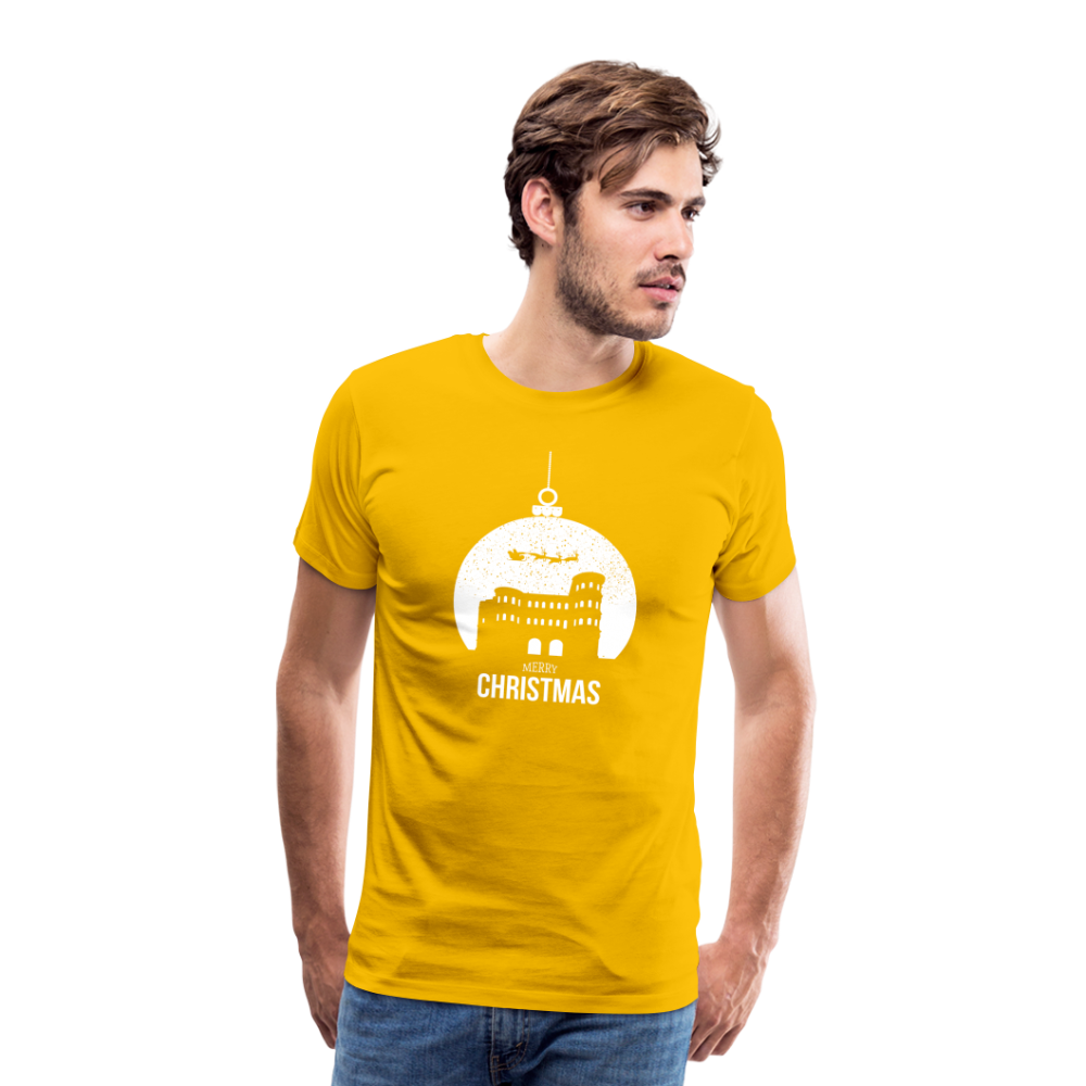 Weihnachts- Männer Premium T-Shirt - Sonnengelb