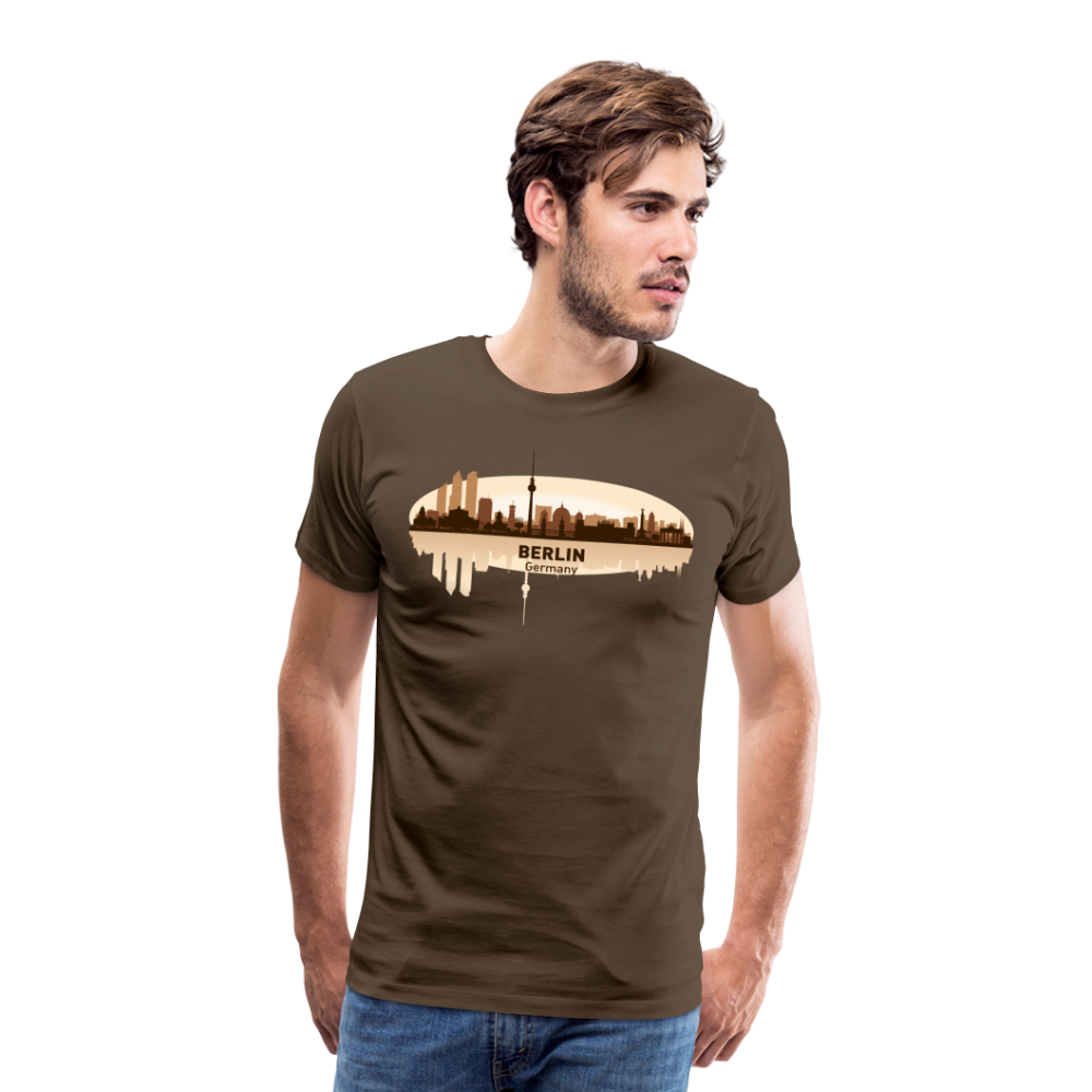 Berlin Männer Premium T-Shirt - Edelbraun