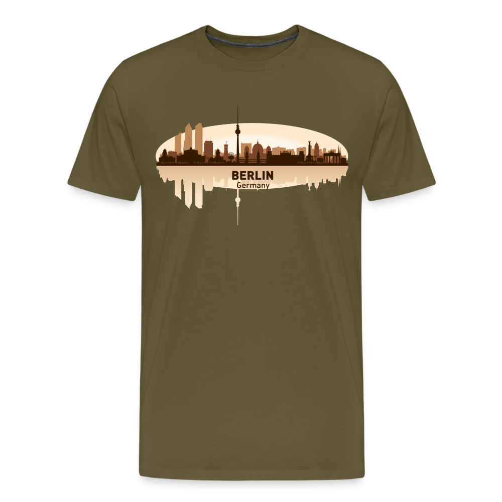 Berlin Männer Premium T-Shirt - Khaki
