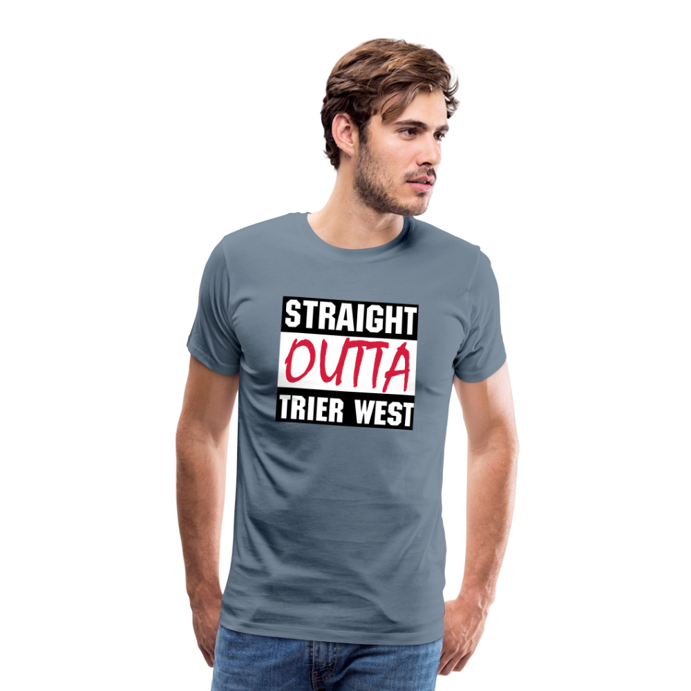 Trier West Männer Premium T-Shirt - Blaugrau